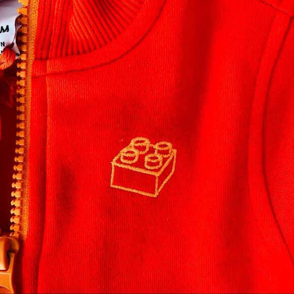 Lego | Contrasting Brick Embroidered Track Jacket NWT 6-9 Months - Picture 4 of 7